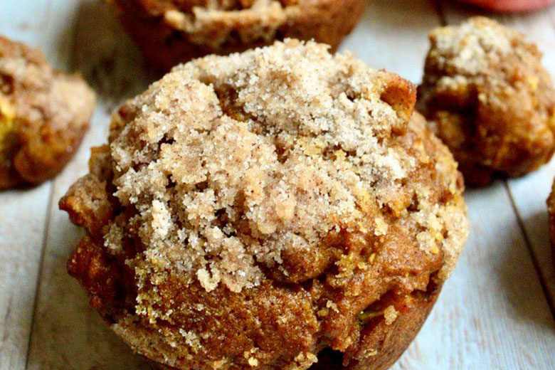 Apple Pumpkin Muffins with Streusel Topping - Food & Nutrition Magazine - Stone Soup