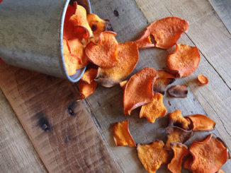 Baked Sweet Potato Chips with Chipotle
