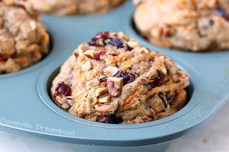 Cranberry Muffins with Sweet Potato and Pecans | Food & Nutrition | Stone Soup