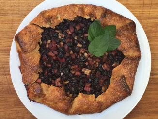 Grilled Blueberry-Rhubarb Galette