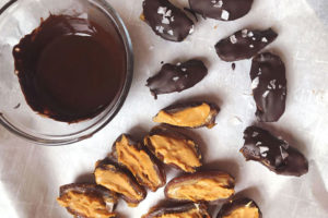 Chocolate Peanut Butter Stuffed Dates -