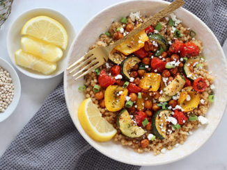 Roasted Chickpea Couscous Bowls - Food & Nutrition Magazine - Stone Soup