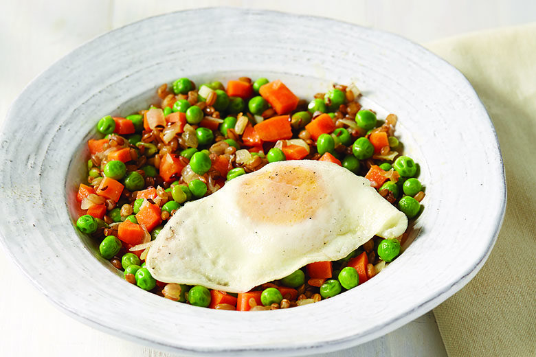 Rye Berry and Vegetable Medley with Egg | Food & Nutrition Magazine | Volume 9, Issue 2