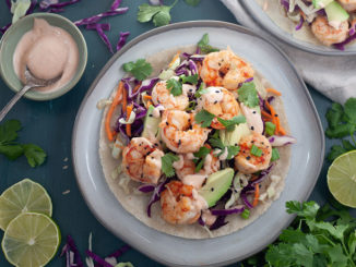 The Easiest Shrimp Tacos with Sesame Slaw - Food & Nutrition Magazine - Stone Soup
