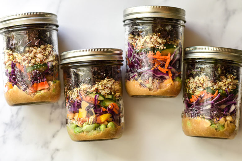 Thai-Inspired Quinoa Salad Jars - Food & Nutrition Magazine - Stone Soup