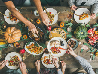 Traditional Thanksgiving or Friendsgiving holiday